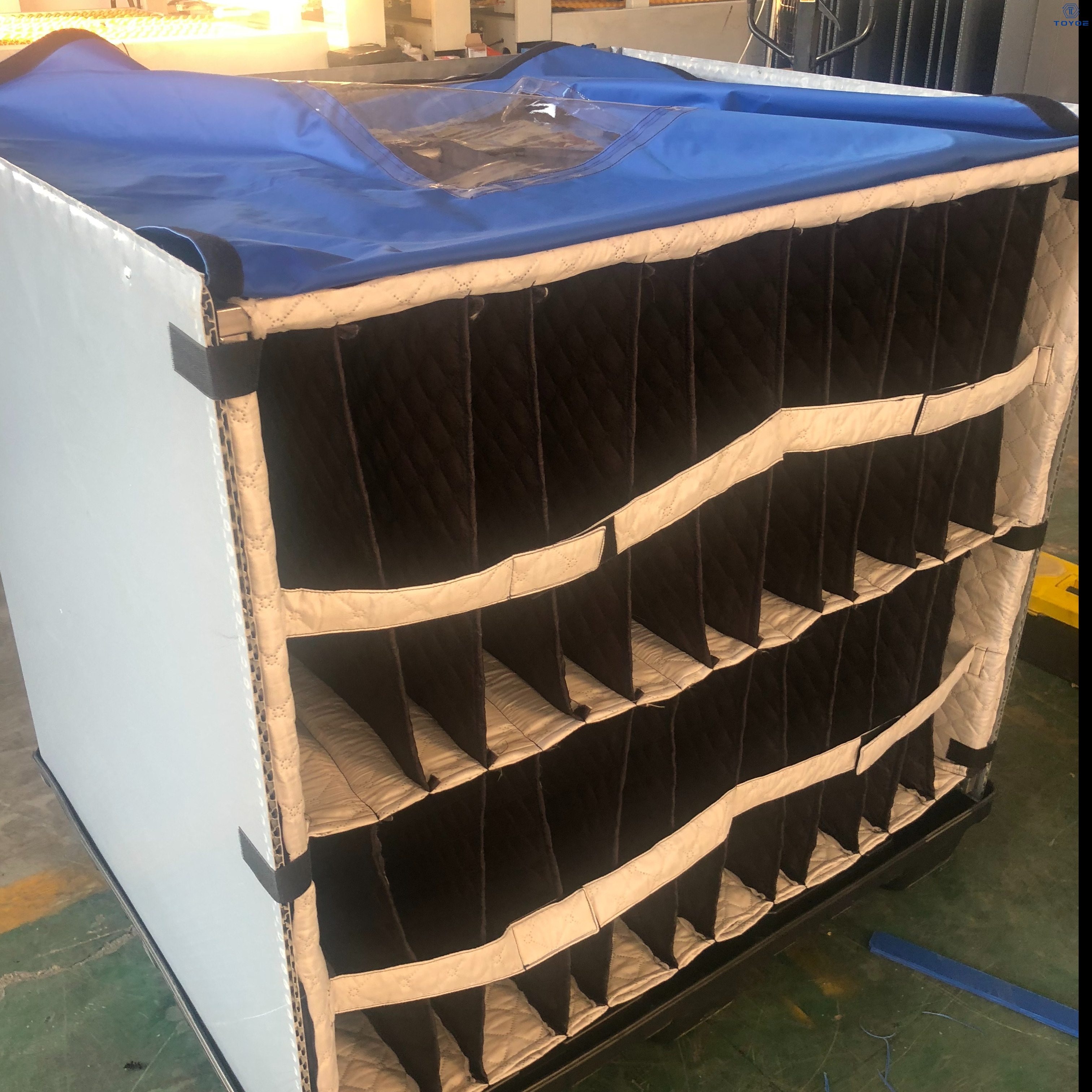 صندوق تخزين متشابك قابل للتعديل ، بلاستيك متين