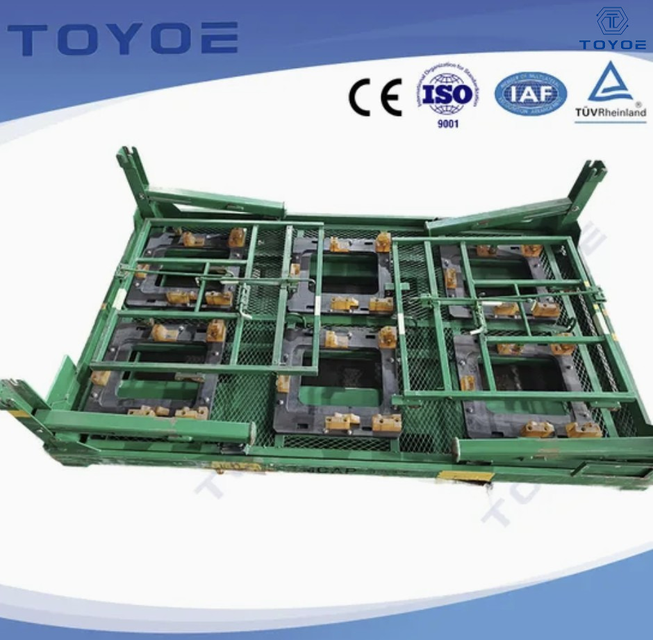 TOYOE حامل أجزاء محرك السيارات لحلول التخزين والنقل الفولاذية شديدة التحمل