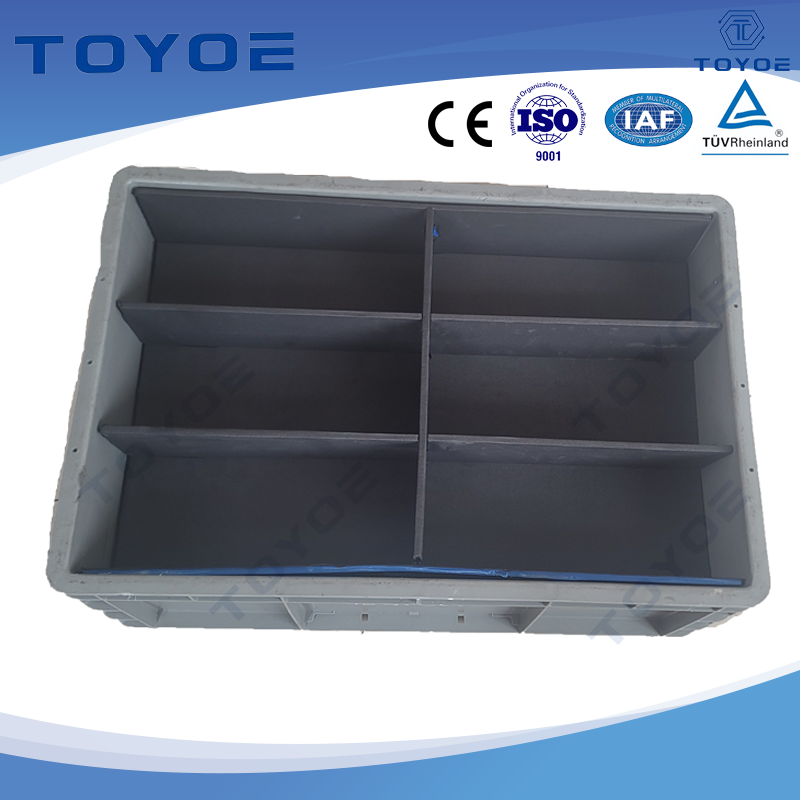 صندوق HDPE الأزرق: سعة عالية ، مثالية للأجزاء الصغيرة.